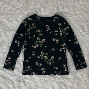 Old Navy Floral Long Sleeve Girls Top